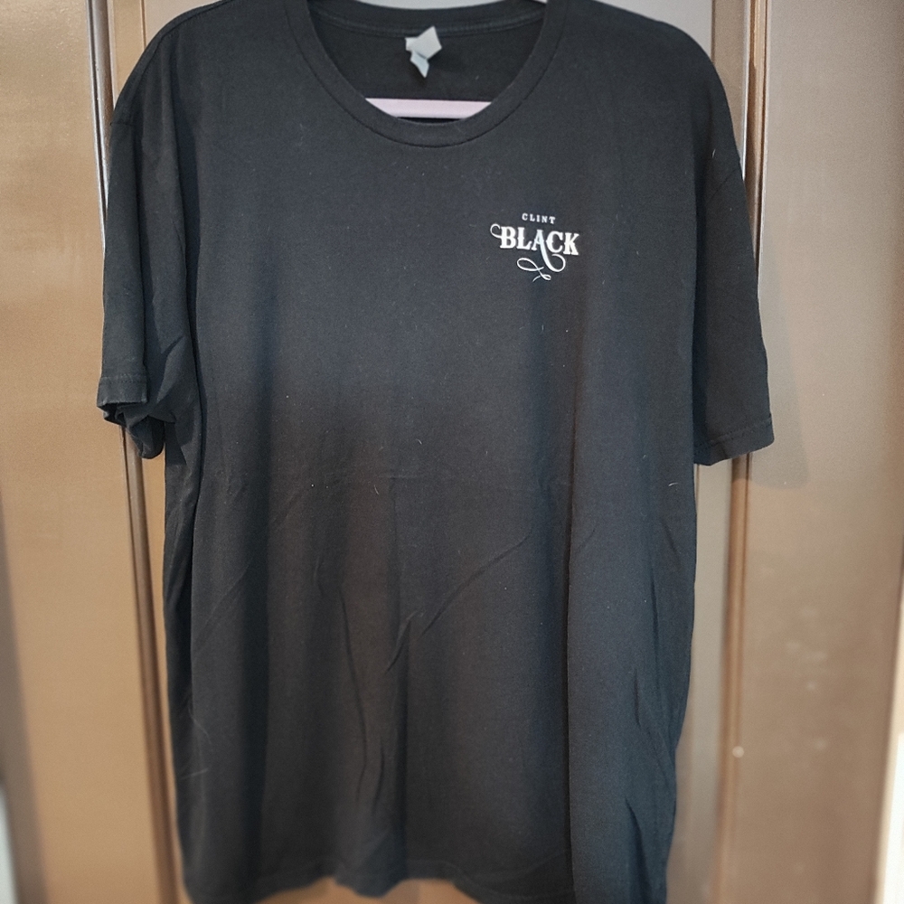 Clint Black Men's Black T-Shirt XXL